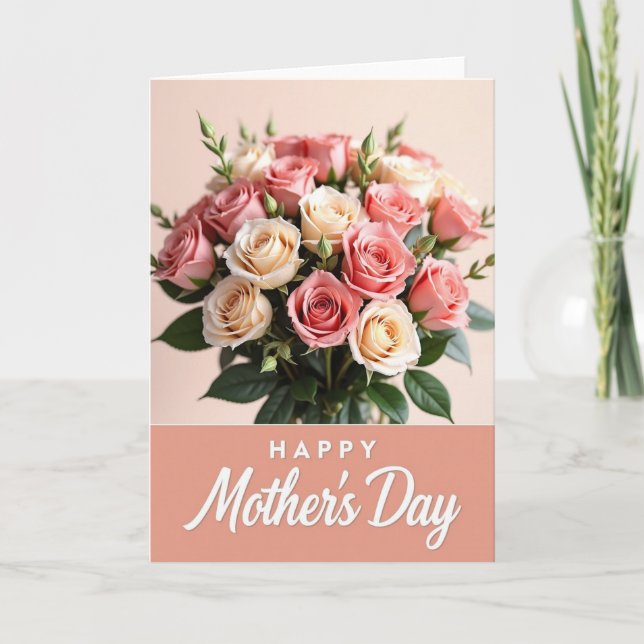 Floral Rose Pattern Card (Front)