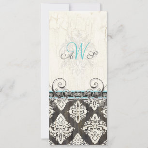 Floral Roses & Calla Lilies Photo Wedding Invitation