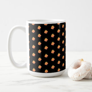 Floral Roses Golden Orange Watercolor Coffee Mug