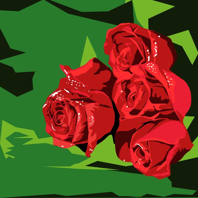 Floral roses, modern minimalistic simple poster (Creator Uploaded)