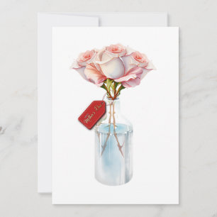Floral roses mothers day card