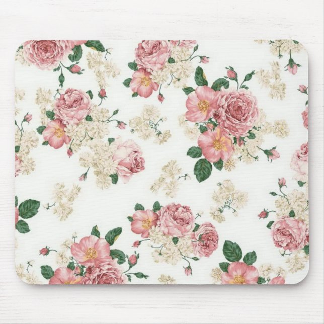 Floral Roses Mouse Mat (Front)
