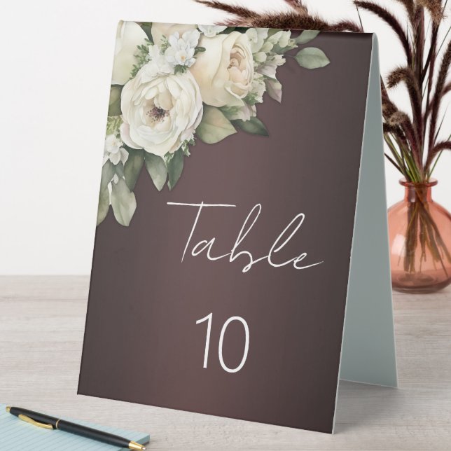 Floral Roses on Marsala Wedding  (In SItu (Table))