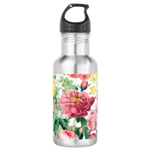 Floral Roses Vintage Spring Garden 532 Ml Water Bottle