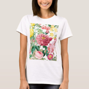 Floral Roses Vintage Spring Garden T-Shirt