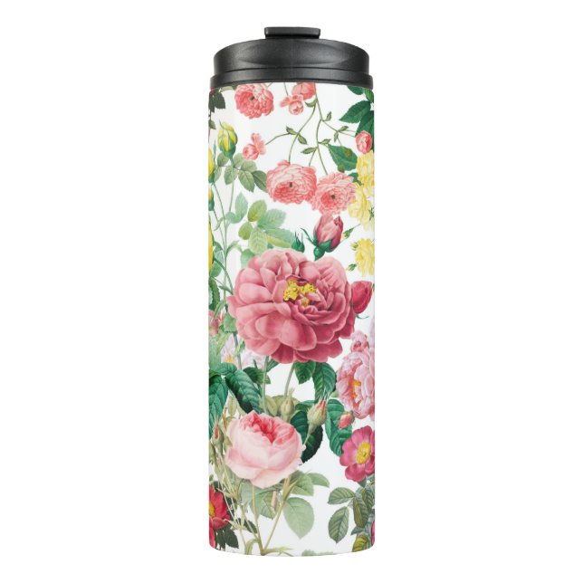 Floral Roses Vintage Spring Garden      Thermal Tumbler (Front)