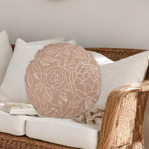 Floral Round Cushion