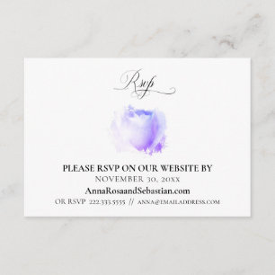 *~* Floral RSVP Website Rose Wedding Enclosure Card