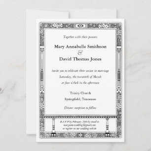 Floral RSVP Wedding Invitation