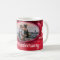 Floral ruby anniversary custom photo mug