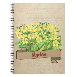Floral Rustic Fall Inspire School Notebook