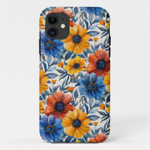 Floral rustic fashion retro pattern iPhone 11 Case