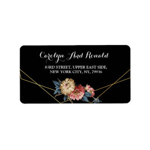 Floral Rustic Magnolia String Lights Label