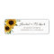 Floral Rustic Sunflower Country Barn Address Label