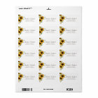 Floral Rustic Sunflower Country Barn Address Label