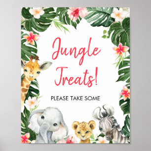 Floral Safari Birthday Party Sign