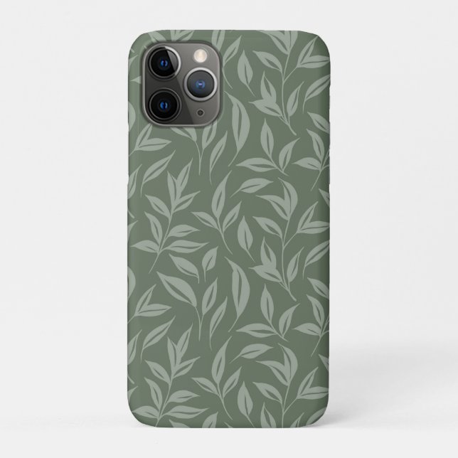 Floral Sage Green Case-Mate iPhone Case (Back)