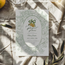 Floral Sage Green Perfect Pair Pear Bridal Shower