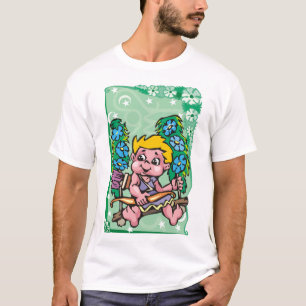 Floral Sagittarius Archer child, blue flowers T-Shirt