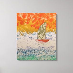 Floral Sail  Canvas Print
