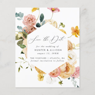 Floral Save the Date