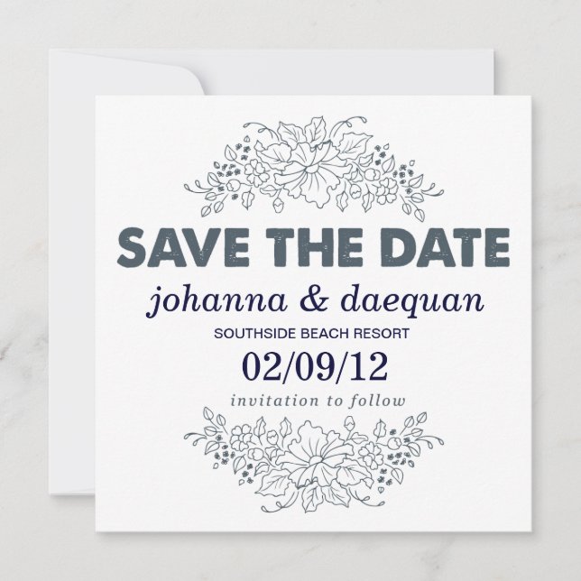 floral save the date (Front)