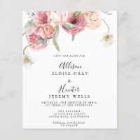 Floral Save the Date | Annabeth | Post Card