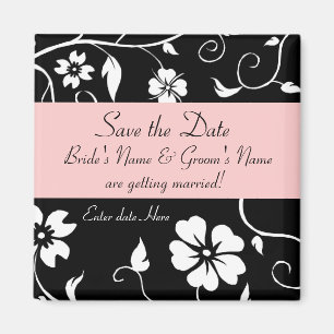 Floral Save the Date Magnet