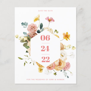 Floral Save the Date Sutton