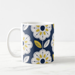 Floral Scandinavian Style Seamless Pattern Coffee Mug