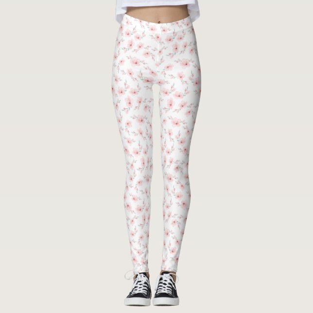 Floral Scents Are Hugs For Your Nostrils Leggings (Front)