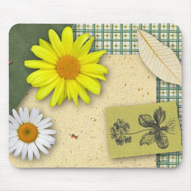 Floral Scrapbook Mousepad (Front)
