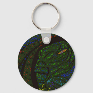 Floral Sea Monster Keychain