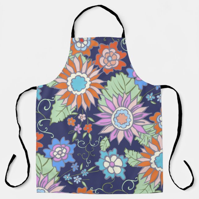 Floral seamless background pattern spring - summer apron (Front)