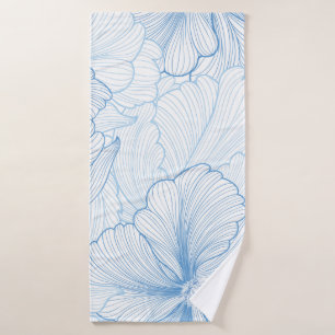 Floral seamless background. pattern with beautiful bath towel