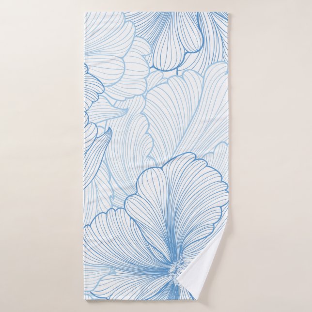 Floral seamless background. pattern with beautiful bath towel (Bath Towel)