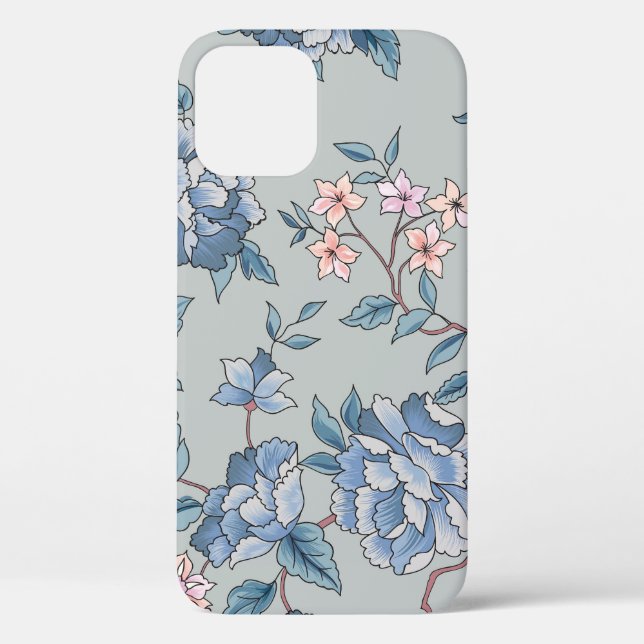 Floral seamless, ornamental garden background Case-Mate iPhone case (Back)
