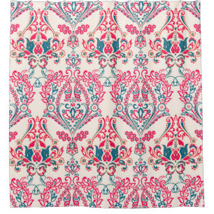 Floral seamless Ornate damask background. vintage Shower Curtain