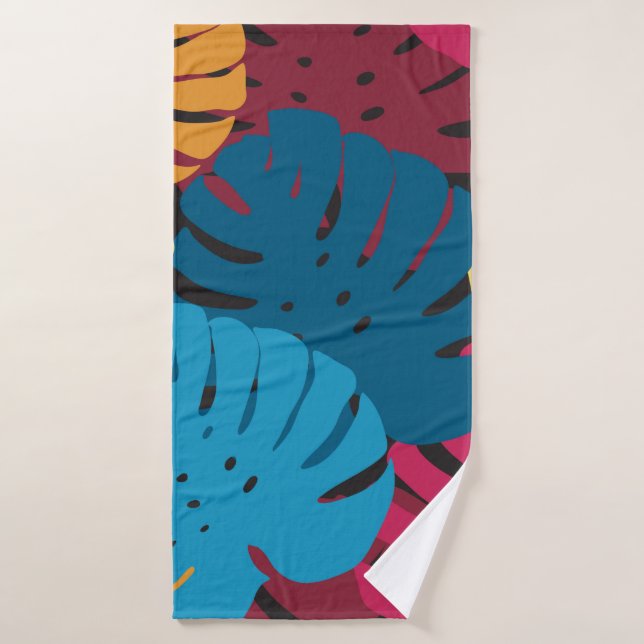 Floral seamless pattern. Background from bright le Bath Towel (Bath Towel)
