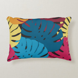 Floral seamless pattern. Background from bright le Decorative Cushion