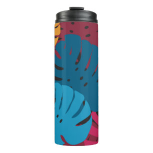 Floral seamless pattern. Background from bright le Thermal Tumbler