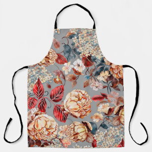 Floral seamless pattern, background In art nouveau Apron