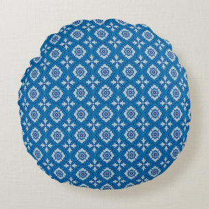 Floral seamless pattern, background In art nouveau Round Cushion