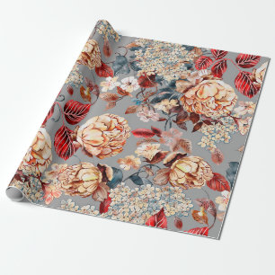 Floral seamless pattern, background In art nouveau Wrapping Paper