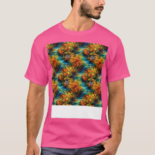 Floral Seamless Pattern Boho Flower Pretty Rose Wi T-Shirt