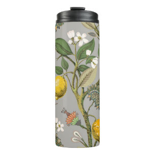 Floral seamless pattern. Botanical wallpaper. Plan Thermal Tumbler