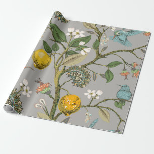 Floral seamless pattern. Botanical wrapping paper. Wrapping Paper