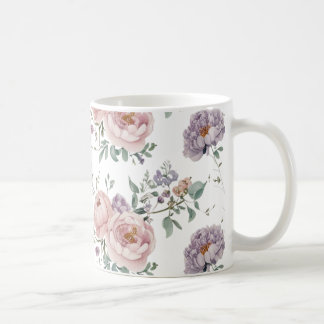 Floral seamless pattern coffee mug