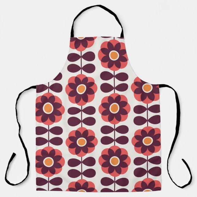 Floral seamless pattern design. Scandinavian style Apron (Front)
