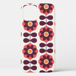 Floral seamless pattern design. Scandinavian style iPhone 12 Case